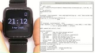 How to develop waspos python applications on a Pine64 PineTime [upl. by Chema]