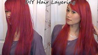 Updated DIY Home Hair Layering [upl. by Prentice]