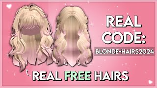 HURRY GET 5 NEW FREE BLONDE HAIRS USING THIS CODE 2024 [upl. by Glenda]