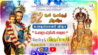 🔴 LIVE 52nd Annual Feast 2024  Special Mass In Tamil  Day  5  03 Sep 2024Besant Nagar Annai [upl. by Eerhs]