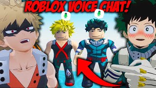 I Voice Trolled As Bakugo And Deku in Roblox Voice Chat [upl. by Yrro]