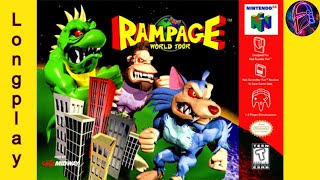 Rampage World Tour N64 Full Gameplay Longplay [upl. by Hibbitts870]