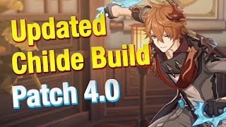 UPDATED CHILDE TARTAGLIA BUILD Patch 40 BEST Weapons Artifacts amp Stat Guide  Genshin Impact [upl. by Africa883]