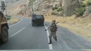 Türk askeri çatışma anı görüntüleri  Hakkaride pkk pususu  Turkish military war [upl. by Jaal488]