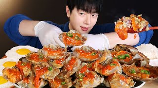 SUB알이 꽉찬 간장게장 먹방🧡 밥도둑 계란후라이 간장새우 집밥 한식 Soy Sauce Crab Ganjang Gejang mukbang asmr [upl. by Obed]