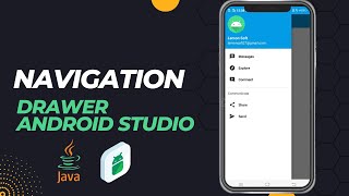 Android navigation drawer tutorial using fragments  Navigation drawer android studio [upl. by Zephan]