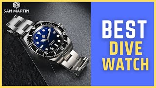 Best Diving Watch  San Martin New Men Diving Watch NH35 Luxury Mechanical watch Review [upl. by Gibby]