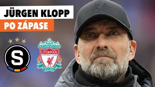 Výsledek lepší než náš výkon řekl Klopp Pak vtipkoval Koho ze Sparťanů by vzal na dovolenou [upl. by Ylicis]