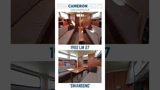 1982 LM27  SWANSONG  Motorsailer for sale with Mark Cameron Yachts [upl. by Eveivenej]