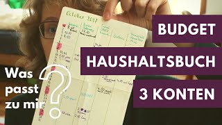 Budget Haushaltsbuch drei Konten Wie Ausgaben verwalten [upl. by Grew]