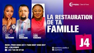 La restauration de famille J4 Pasteur JoëlleGloria MKABASELE [upl. by Branch]