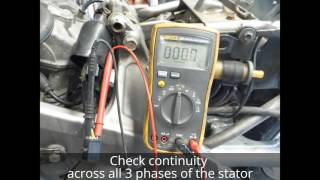 How to test a motorcycle stator [upl. by Aicemak]