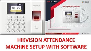 Time Attendance Function Configuration on Hikvision iVMS4200 Client Hikvision DSK1A850 Fingerprint [upl. by Reger]