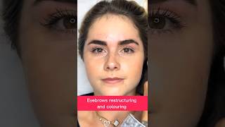 Eyebrows restructuring and colouring 24 juliedesigner makeuptutorial youtubeshorts eyebrows [upl. by Odlavu]