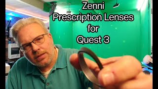 Zennis Meta Quest 3 Prescription Lens Inserts  First Impressions [upl. by Enelav477]