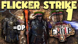 PATH OF EXILE 2 FLICKER STRIKE JOURNEY FROM ZERO TO HERO PART 1  MEME BUILD OR [upl. by Ttoille558]