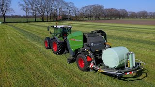 Loonbedrijf Westerveld met een Fendt 516 en een Rotana 130F [upl. by Olga]