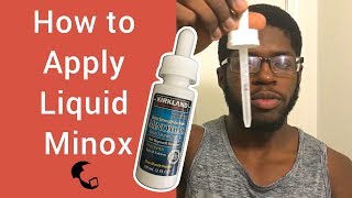 How to Apply Liquid Minoxidil My Routine [upl. by Woodrow]