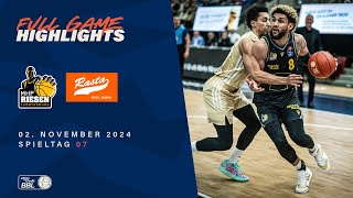 MHP RIESEN Ludwigsburg vs RASTA Vechta  Full Game Highlights  Spieltag 7  Saison 202425 [upl. by Nospmoht]