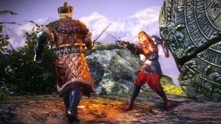 King Henselt Meets Saskia the Dragonslayer Prelude to War Witcher 2  Fight in Aedirn [upl. by Munster]