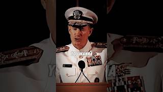 Most Inspiring Speech to NEVER BACK DOWN  Admiral McRavens mindset shorts [upl. by Hnoj578]