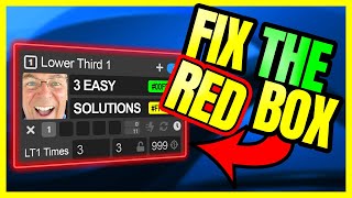 OBS Lower Third With Dockable Control Panel Plugin  FIX THE RED BOX [upl. by Marie-Jeanne]