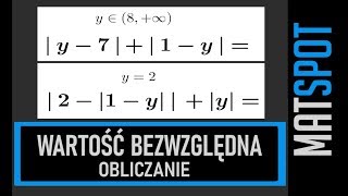 Wartość bezwzględna liczby  obliczanie 2 [upl. by Arimihc]