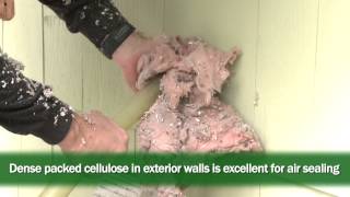 Insulating Walls with Dense Packed Cellulose [upl. by Edwyna]