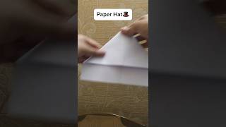 Paper Origami Hat🎩🎩  Diy Hat Craft  Paper Craft shorts paper tutorial make diy udea craft [upl. by Thebault]