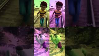 Rudra menyelamatkan shiva vs Hulk menyelamatkan Franklin  Coffin Dance Song Cover gta5 shorts [upl. by Sivehc]