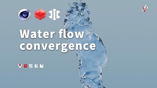 Water flow convergence in cinema4dcinema4d [upl. by Lorelle]