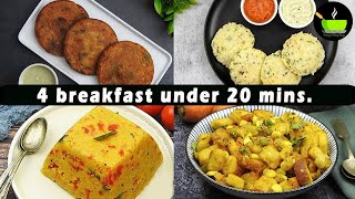 4 New Breakfast Recipes Under 20 mins  Quick amp Easy Breakfast Recipes  Unique Breakfast Recipes [upl. by Knitter]