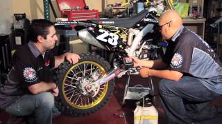 How to Install a Rear Brake Line on an Off Road Motorcycle [upl. by Euqinomad]