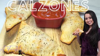 QUICK AND EASY PIZZA CALZONES RECIPE [upl. by Reeve]