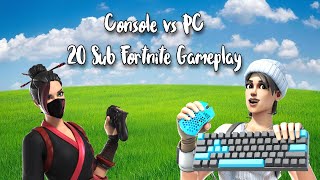 PC vs Console  FN Gameplay [upl. by Ahsinor]