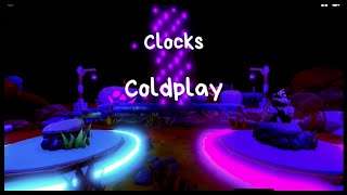 Clocks  Coldplay Roblox Piano sheets [upl. by Backler777]