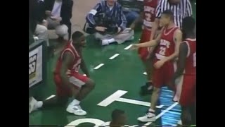 Brief Look at Mateen Cleaves High School Athleticism Reverse Dunk Block [upl. by Krystyna]