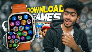 How To Download Games In T800T900 Ultra Smart Watch🔥😱 Install Games in DZ09T800 Ultra Smartwatch [upl. by Ttoille]