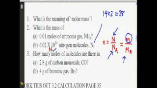 SPM Chemistry Molar Mass Example Calculations Part 1 [upl. by Crenshaw22]