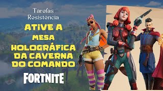 Ative a Mesa Holográfica da Caverna do Comando  Missões Resistência  Cap3  Semana 10  Fortnite [upl. by Novick]