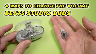 Beats Studio Buds How to Adjust the Volume  4 Ways [upl. by Eckblad]