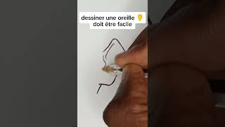 Comment dessiner une oreilleart shorts viral [upl. by Nanis986]