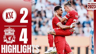 HIGHLIGHTS Karlsruher SC 24 Liverpool  Debut for Dom amp Alexis assist [upl. by Elo]