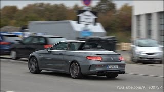 Mercedes C63 AMG Cabriolet sounds 1080p [upl. by Neile633]