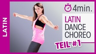 LATIN DANCE  Tanz Choreografie  Tanzen lernen zuhause  Teil 15 [upl. by Ardnassela]