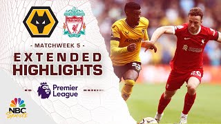 Wolves v Liverpool  PREMIER LEAGUE HIGHLIGHTS  9162023  NBC Sports [upl. by Airbas56]