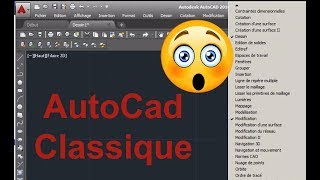 00 Formation AutocaD  Mettre linterface classique  Espaces de travail [upl. by Boy]