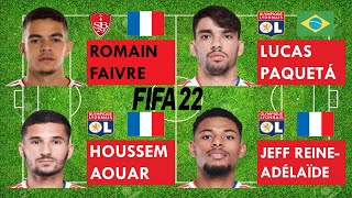 Romain Faivre vs Paquetá vs Aouar vs Jeff ReineAdélaïdeFaivre joins Olympique LyonFIFA22 compare [upl. by Atrahc912]