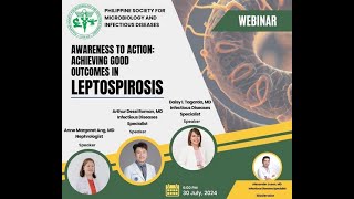 PSMID Webinar on Leptospirosis July 30 2024 [upl. by Nyssa]