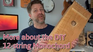 More About My Makeshift Monochord DIY 12string Instrument [upl. by Andi]